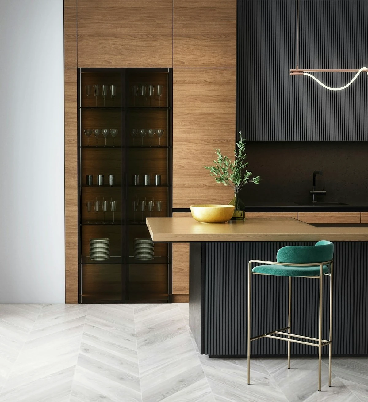 Ready-to-assemble kitchen cabinets